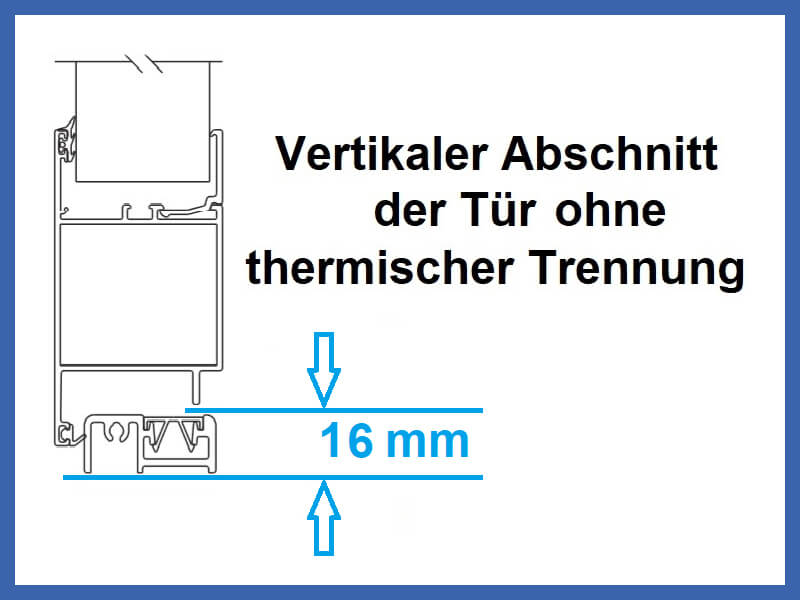 SCHWELLE BEI DER TÜR OHNE THERMISCHER TRENNUNG