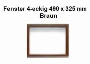 4 eckig 490 x 325 mm Braun