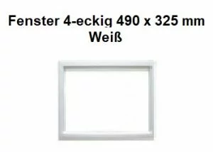 4-eckig 490 x 325 mm Weiß