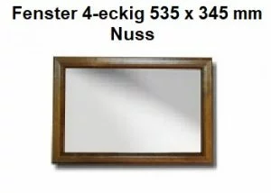 4 eckig 535 x 345 mm Nuss