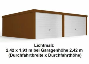 Doppelgarage mit Schwingtor Standard 300x218 1