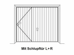 Mit Schlupftur LR