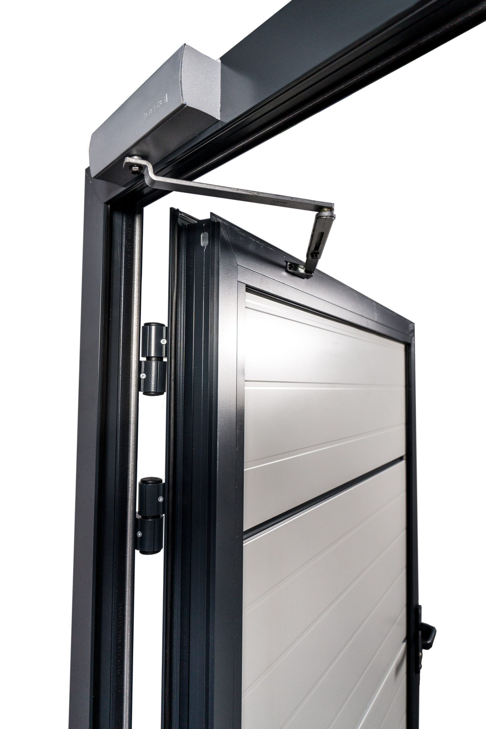 Zweiflügeltor Alu nach Maß aus ISO 40 Sektionaltor Sandwichpaneelen – Bild 6